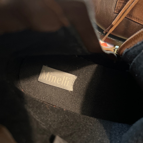 Minelli Leather Lace Up Boots - Picture 10 of 10